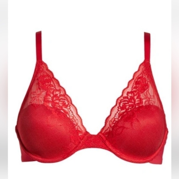 Natori Avail Full Figure Bra 32DD Convertible J Hook Underwire Contour in Chili - Picture 1 of 9